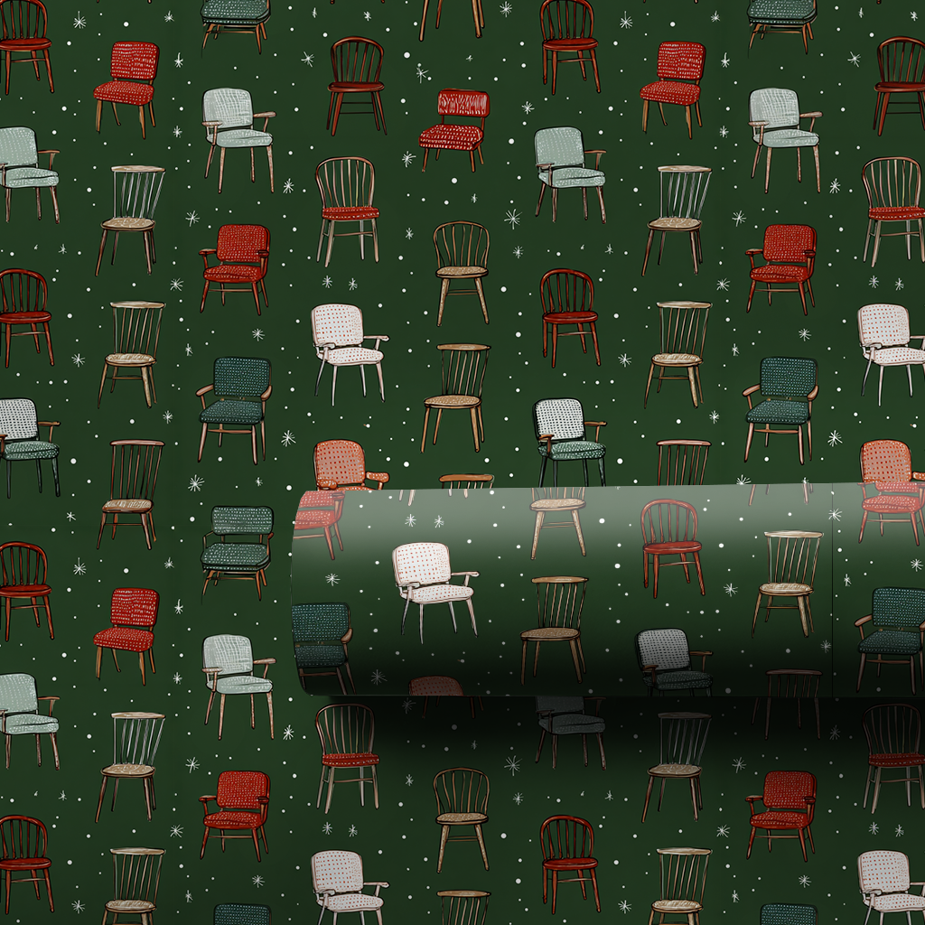 Sit for Coffee Wrapping Paper