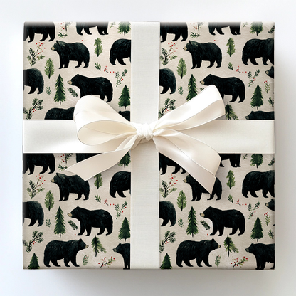 Here and Bear Wrapping Paper