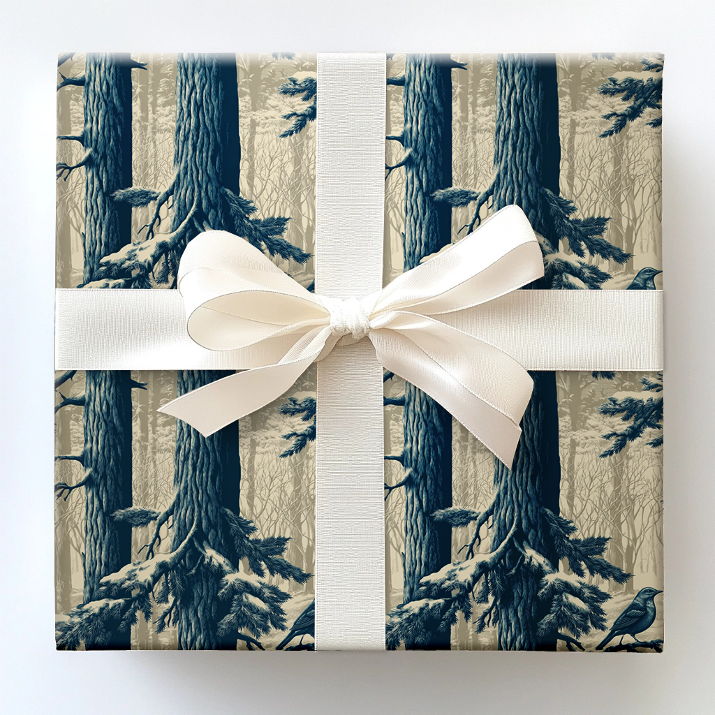 Candlelight Cedar Wrapping Paper