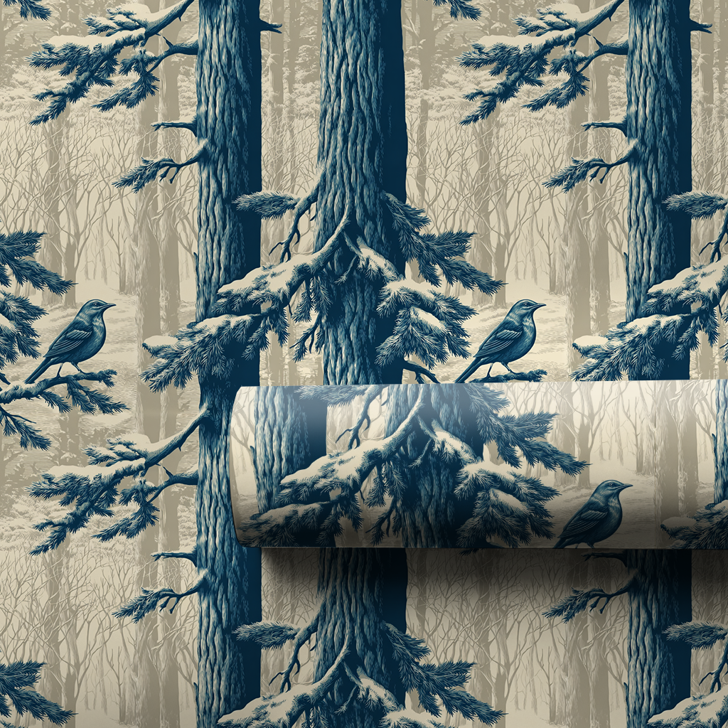 Candlelight Cedar Wrapping Paper