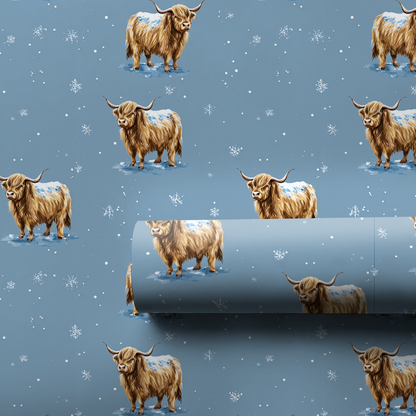 Waco Winter Whiskers Wrapping Paper