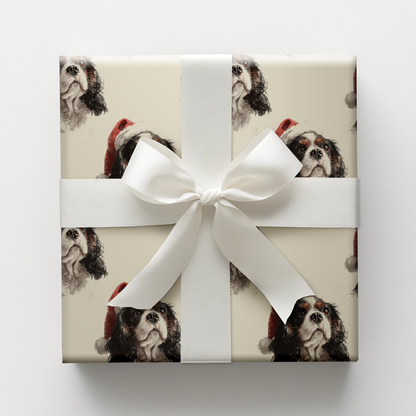 Cavalier King Charles Claus Wrapping Paper