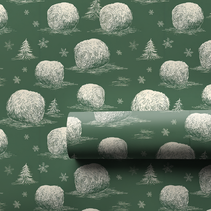 Holiday Hay Wrapping Paper
