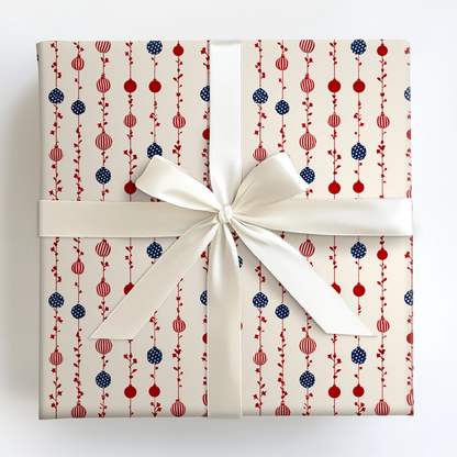 Lone Star Ornaments Wrapping Paper