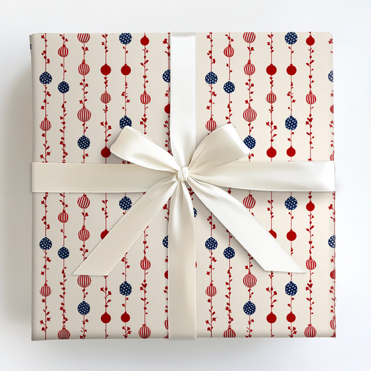 Lone Star Ornaments Wrapping Paper