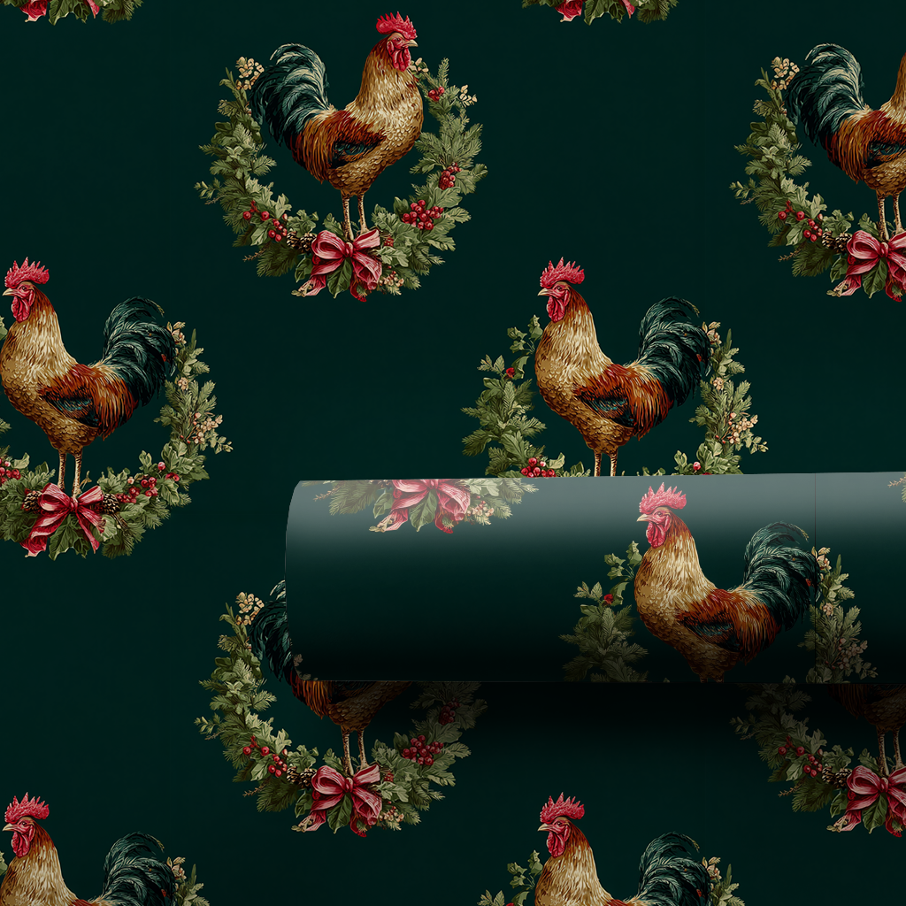 Winterlight Village Wrapping Paper