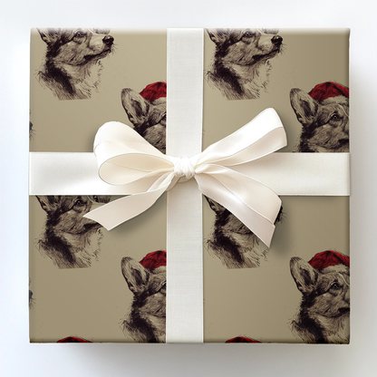 Corgi Claus Wrapping Paper