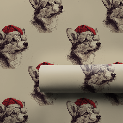 Corgi Claus Wrapping Paper