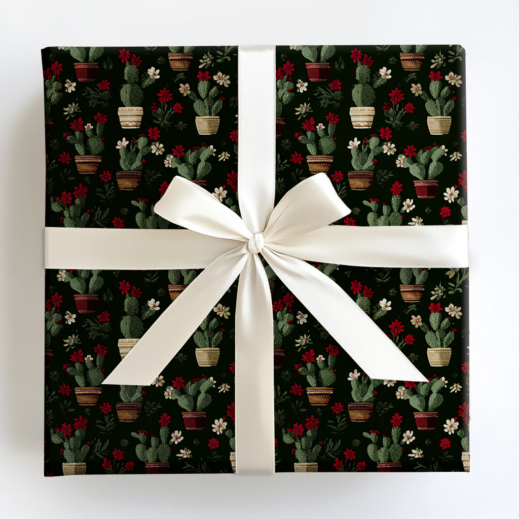 Cozy Cactus Wrapping Paper