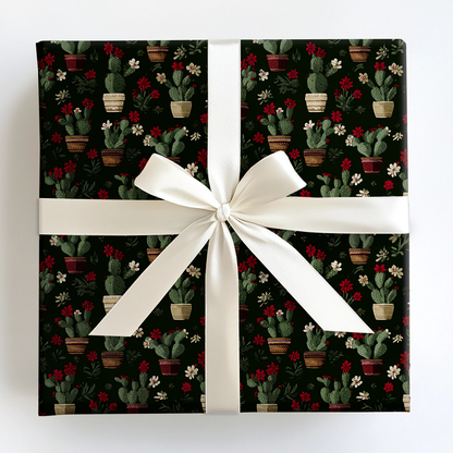 Cozy Cactus Wrapping Paper