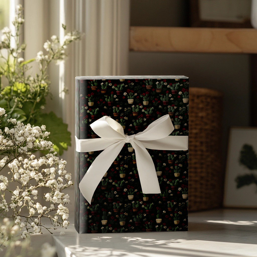 Cozy Cactus Wrapping Paper
