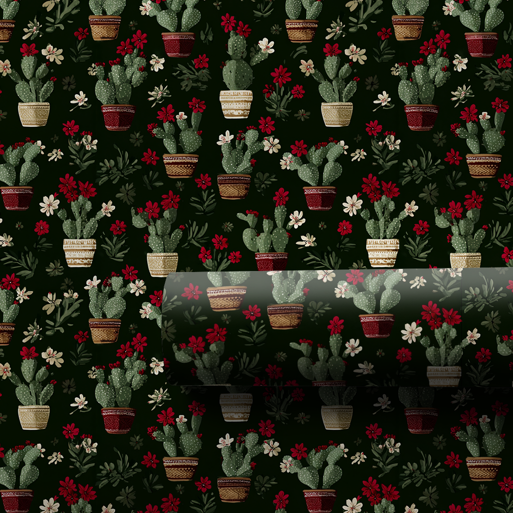 Cozy Cactus Wrapping Paper