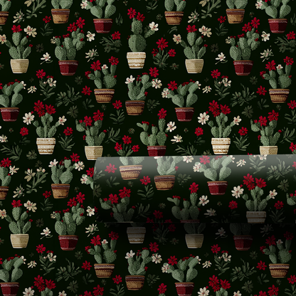 Cozy Cactus Wrapping Paper
