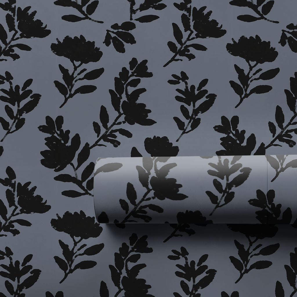 Starlit Bloom Wrapping Paper