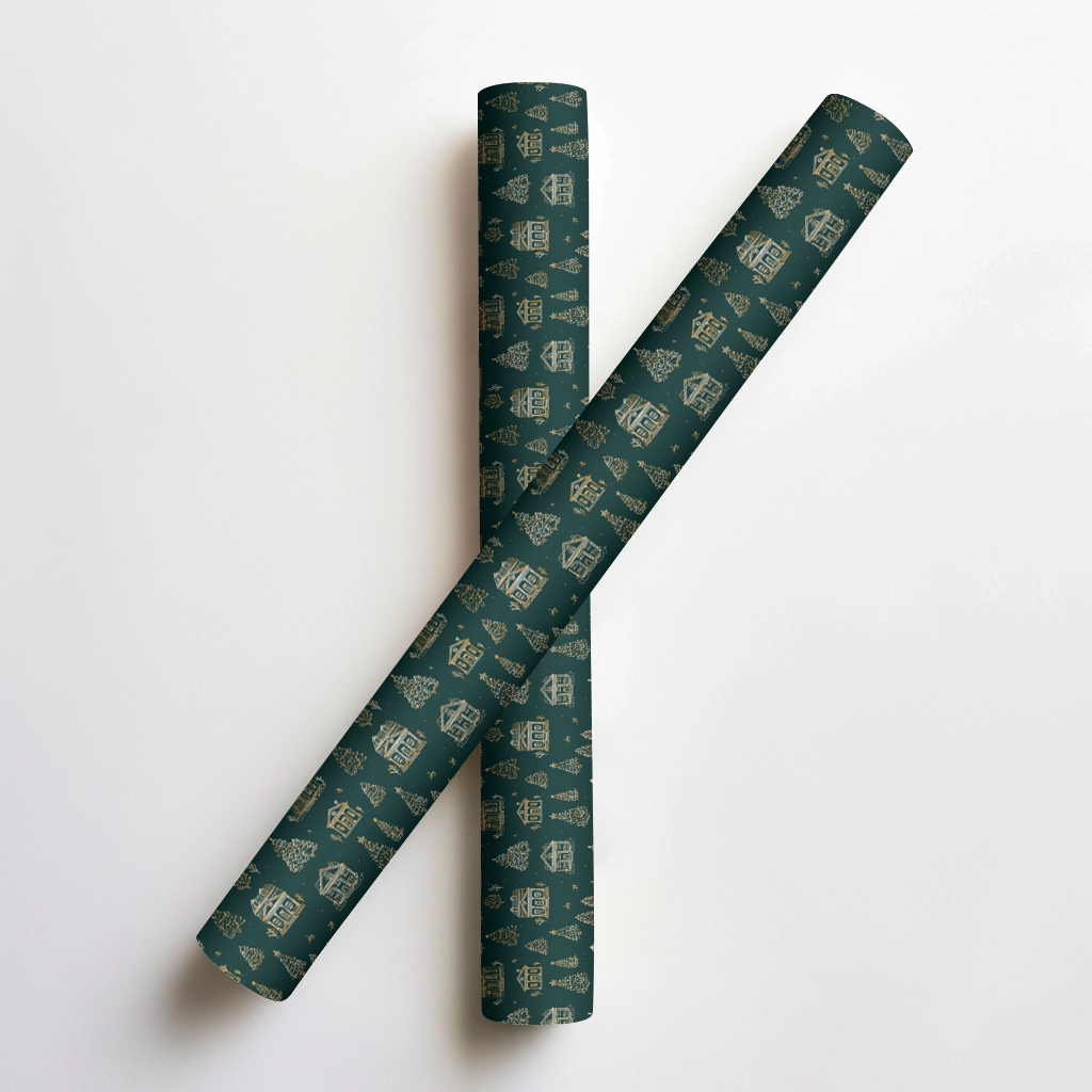 Frost Boulevard Wrapping Paper