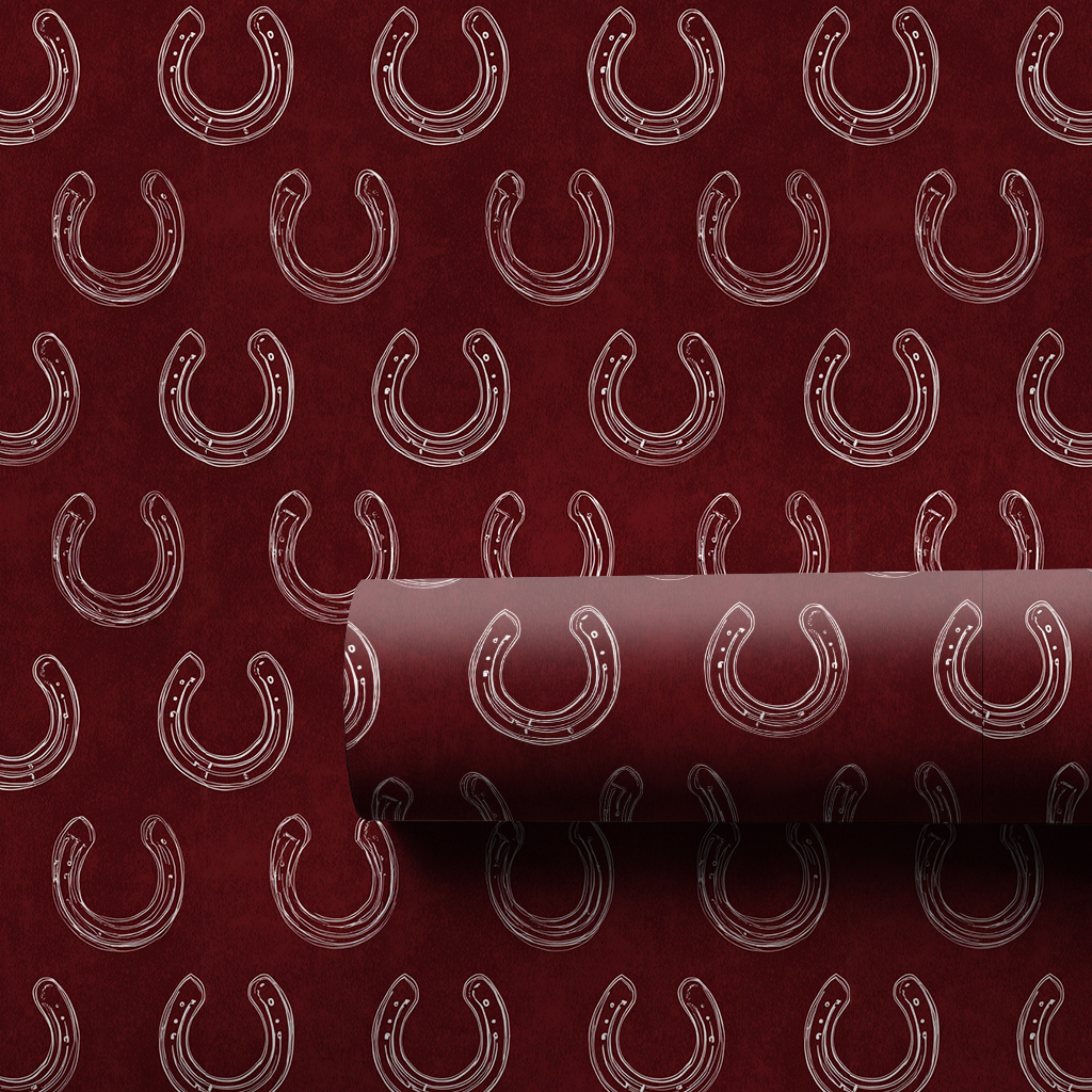Horseshoe Cherry Wrapping Paper