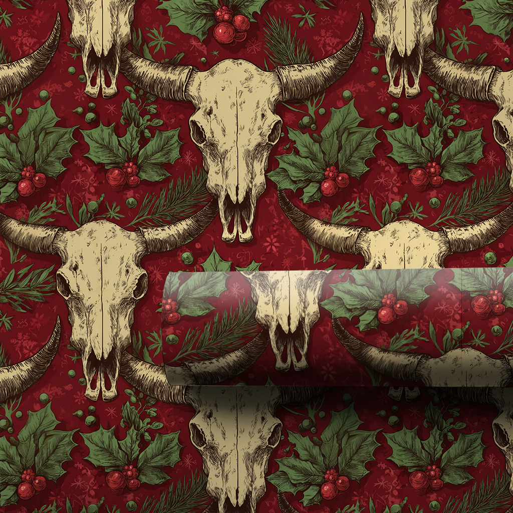 Holly Ranch Wrapping Paper