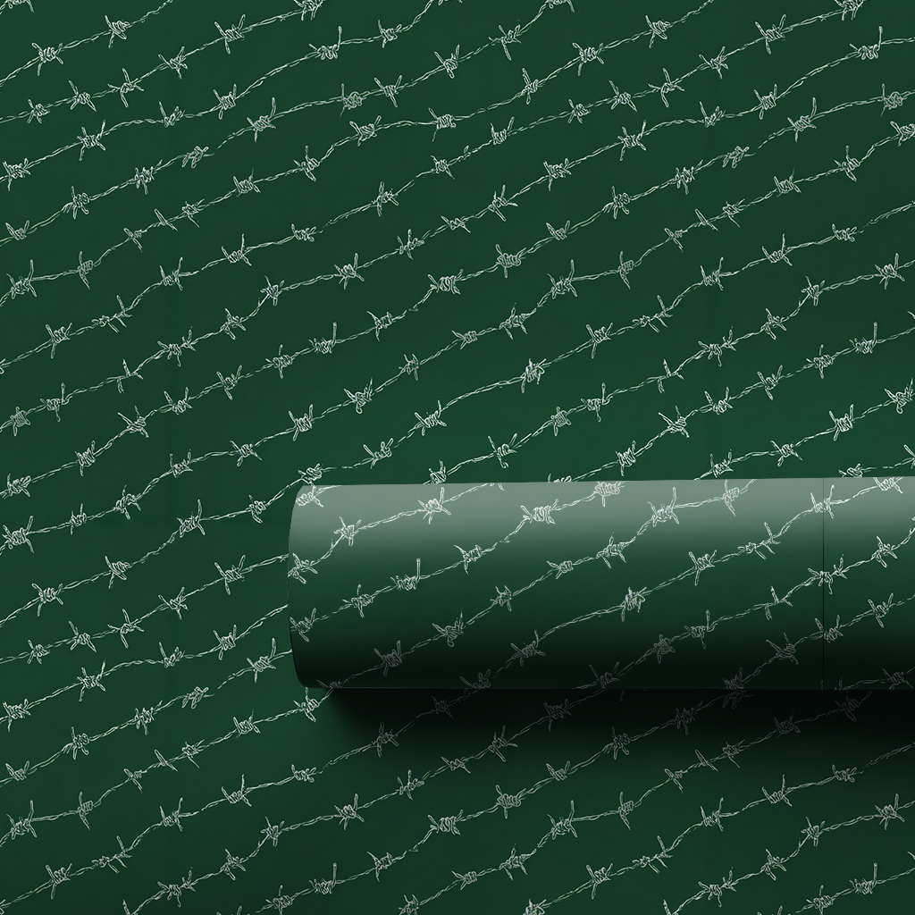 Wired Green Wrapping Paper