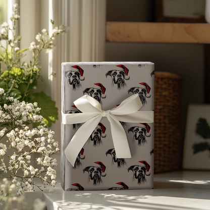 Boxer Claus Wrapping Paper