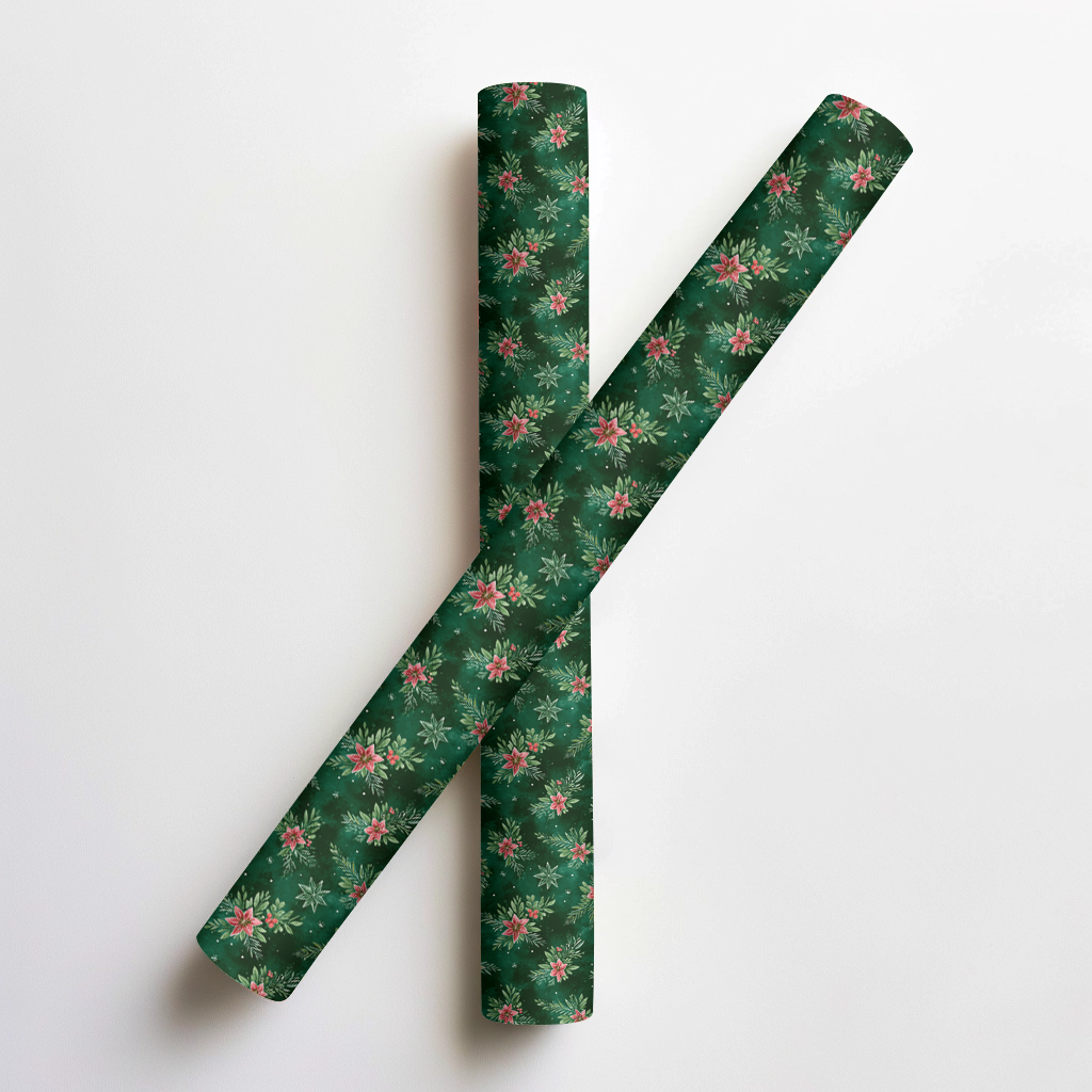 Hollyhocks Wrapping Paper