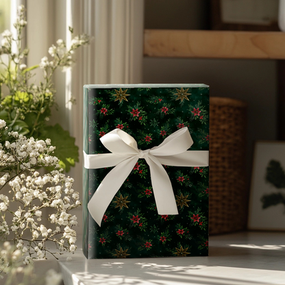 Hollyhocks Wrapping Paper
