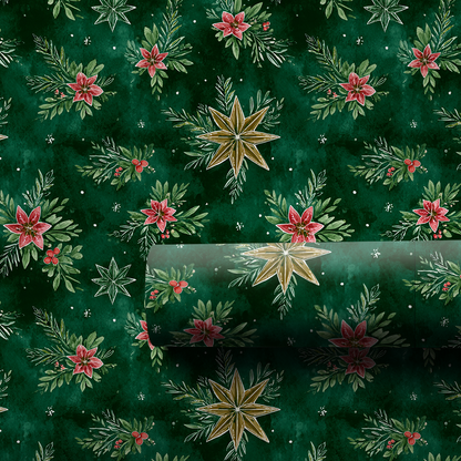 Hollyhocks Wrapping Paper