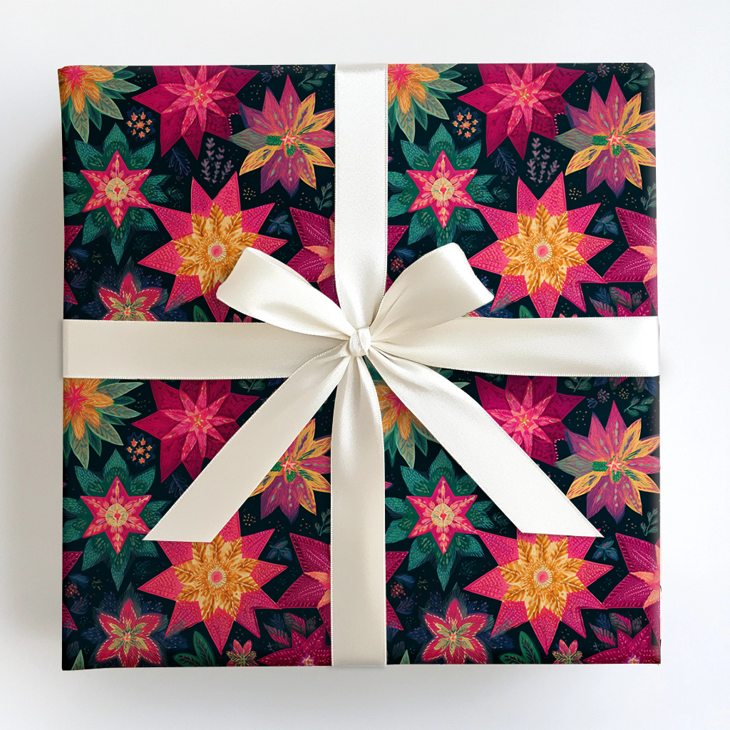 Christmas Quilt Wrapping Paper