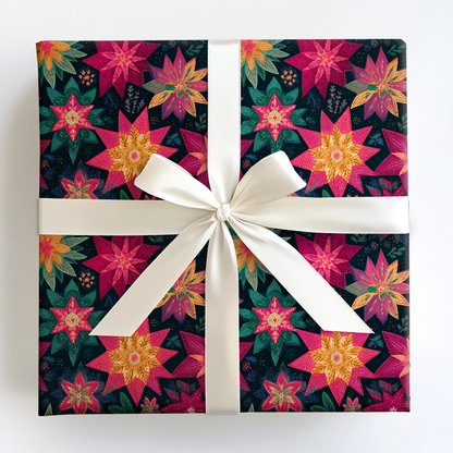 Christmas Quilt Wrapping Paper