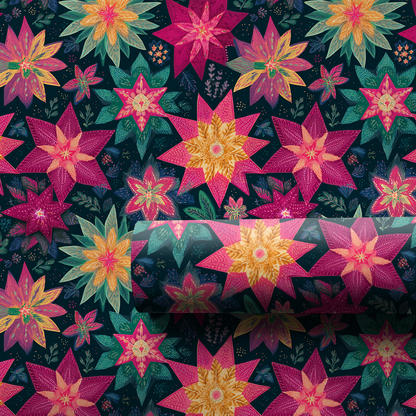 Christmas Quilt Wrapping Paper