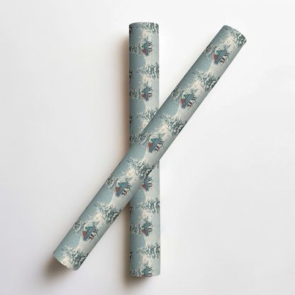 Snowfern Village Wrapping Paper