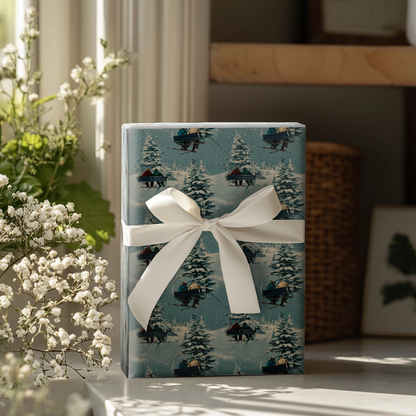 Snowfern Village Wrapping Paper