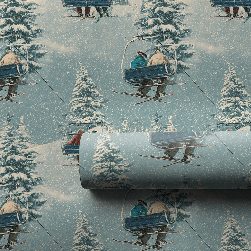 Snowfern Village Wrapping Paper
