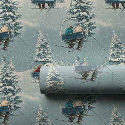Snowfern Village Wrapping Paper