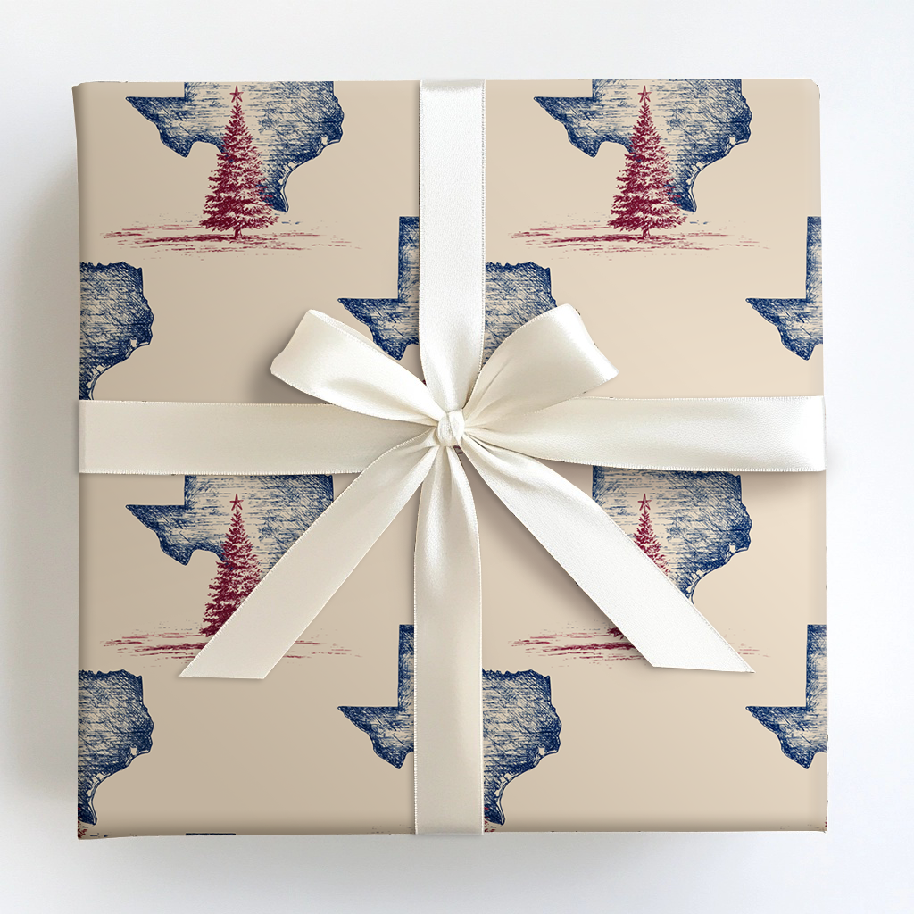 Lone Star Holiday Wrapping Paper