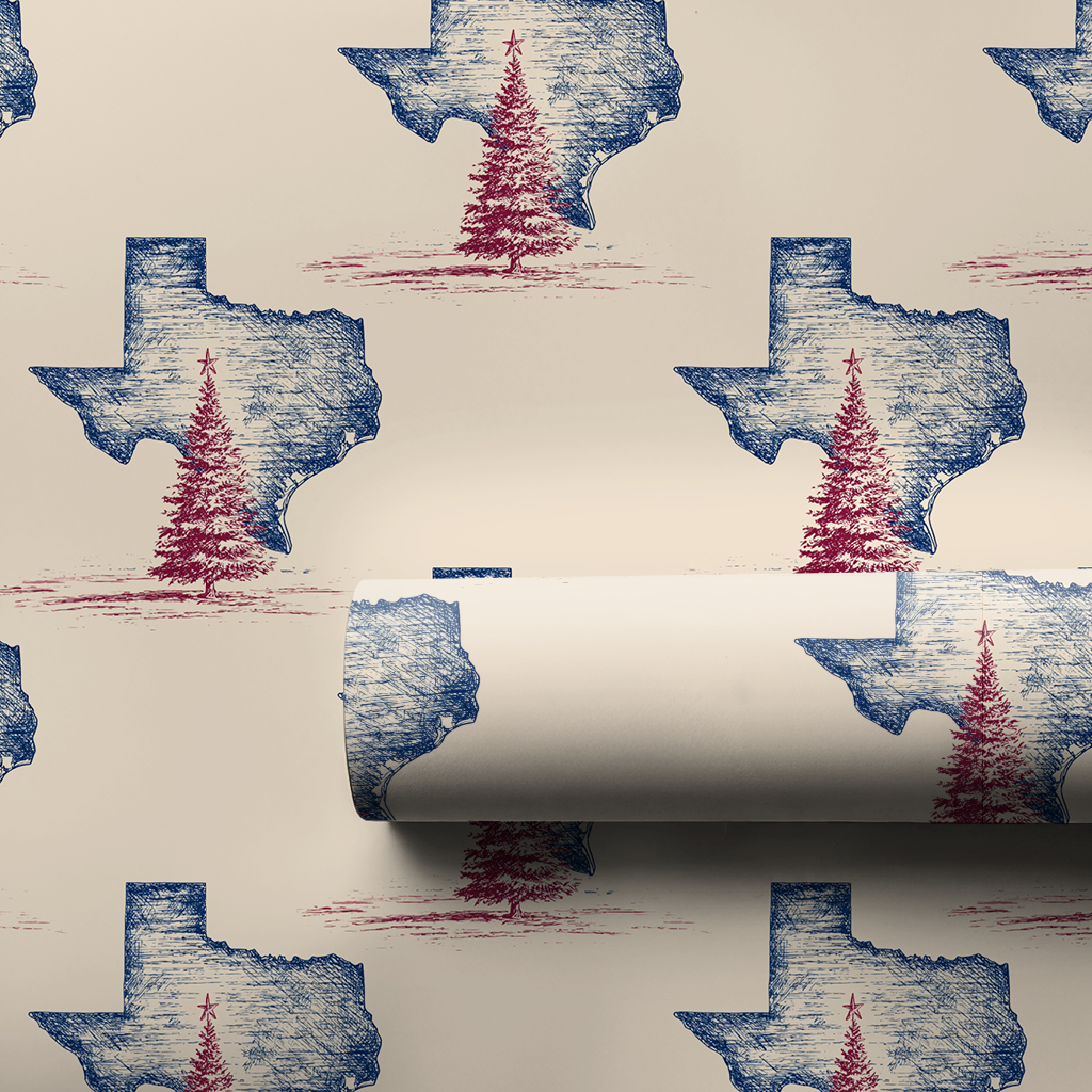Lone Star Holiday Wrapping Paper