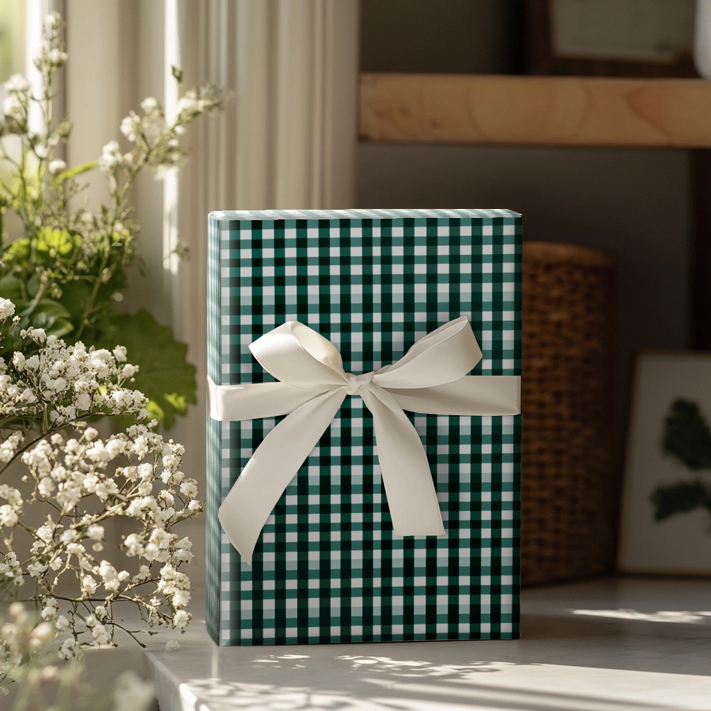 Green Winter Wrapping Paper