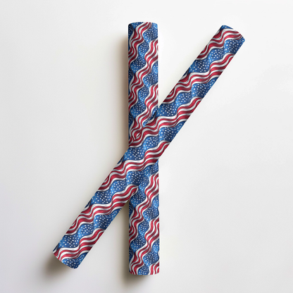 Old Glory Christmas Wrapping Paper