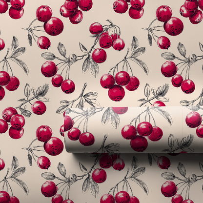 Cranberry Season Wrapping Paper