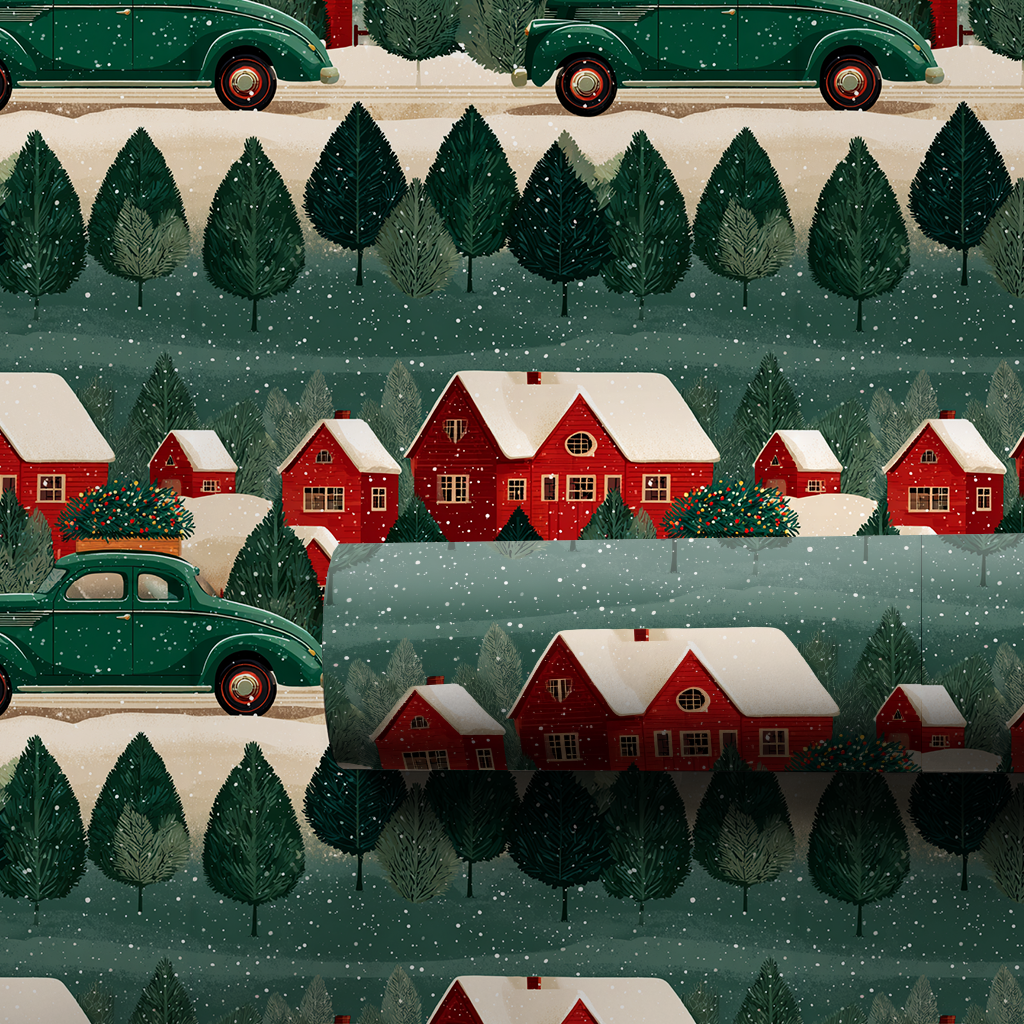 Cherrycane Wrapping Paper