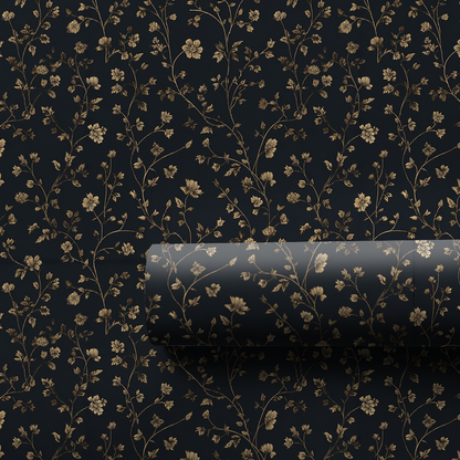 Noir Botanica Wrapping Paper