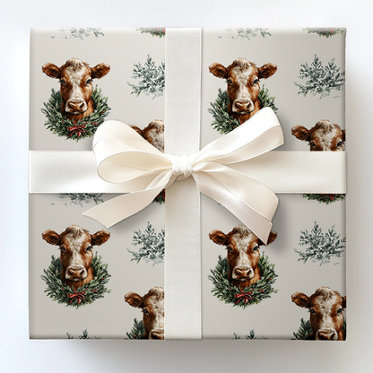 Cattle and Carols Wrapping Paper