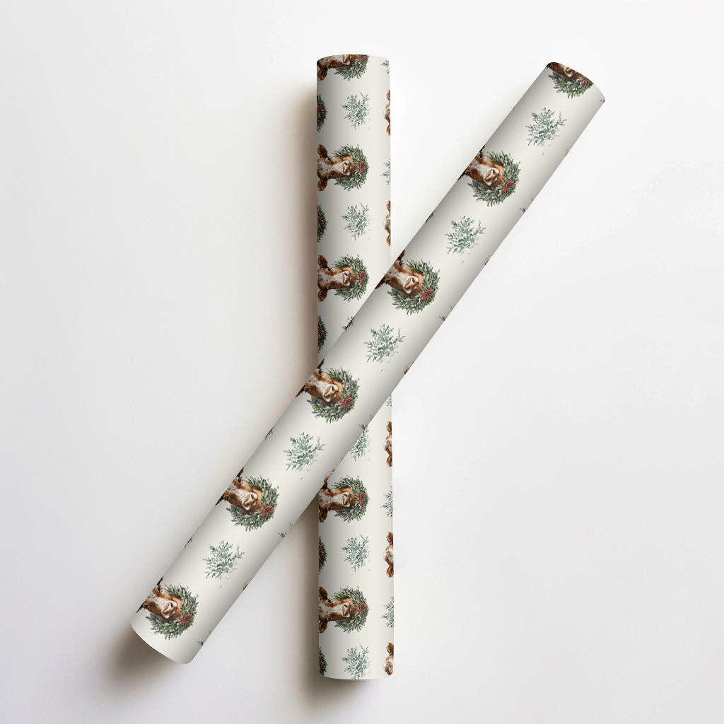 Cattle and Carols Wrapping Paper