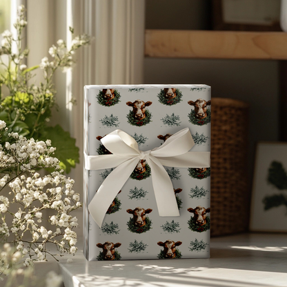 Cattle and Carols Wrapping Paper