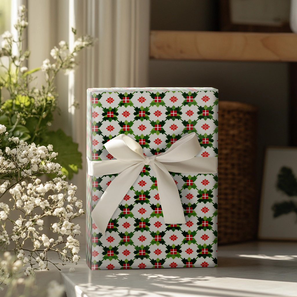 Rosy Glass Wrapping Paper