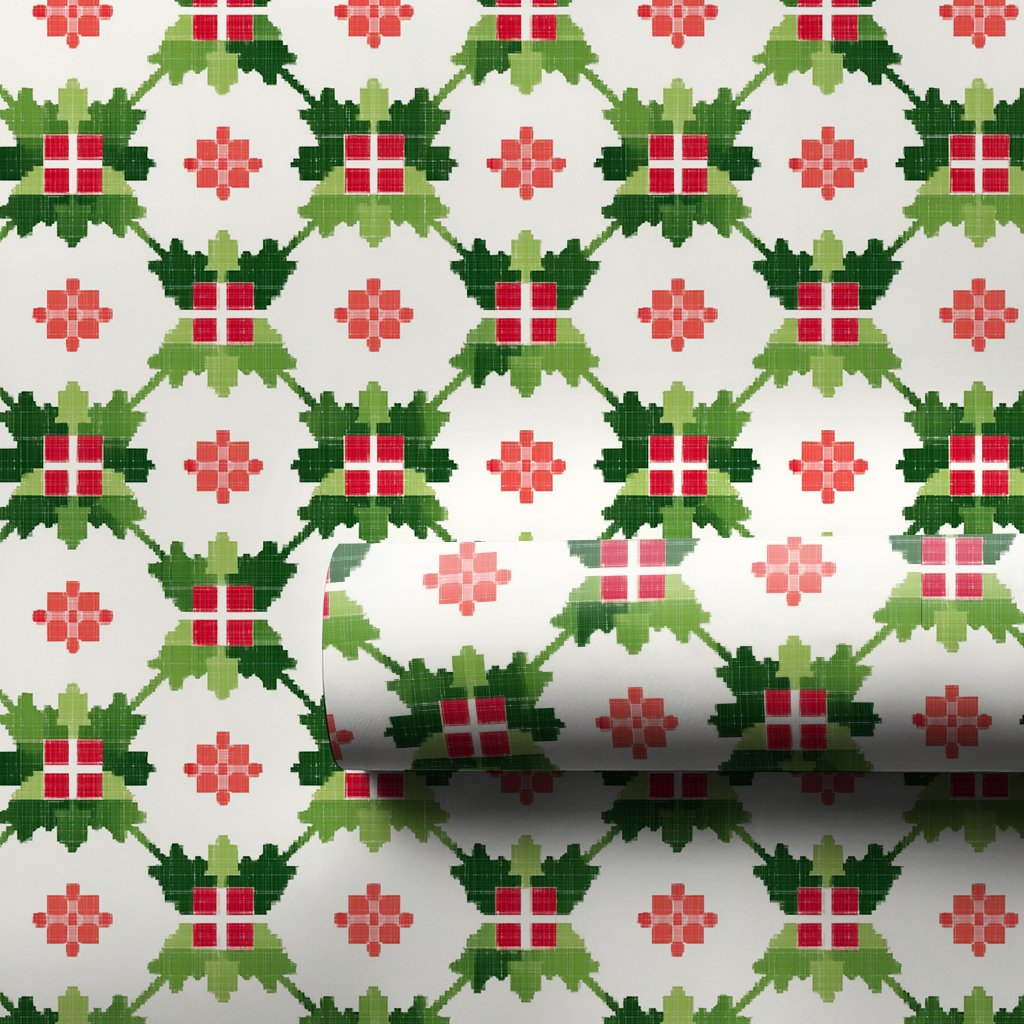 Rosy Glass Wrapping Paper