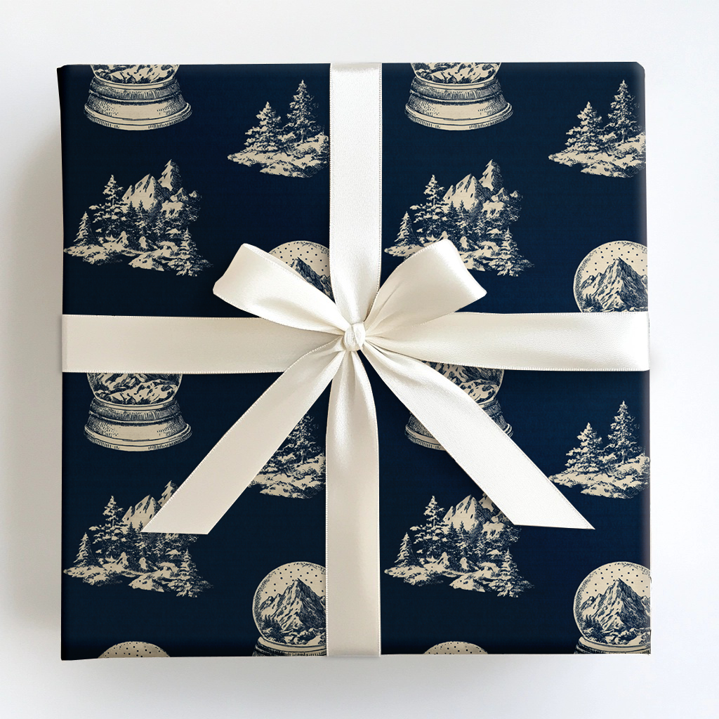 Silver Hollow Wrapping Paper
