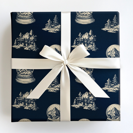 Silver Hollow Wrapping Paper