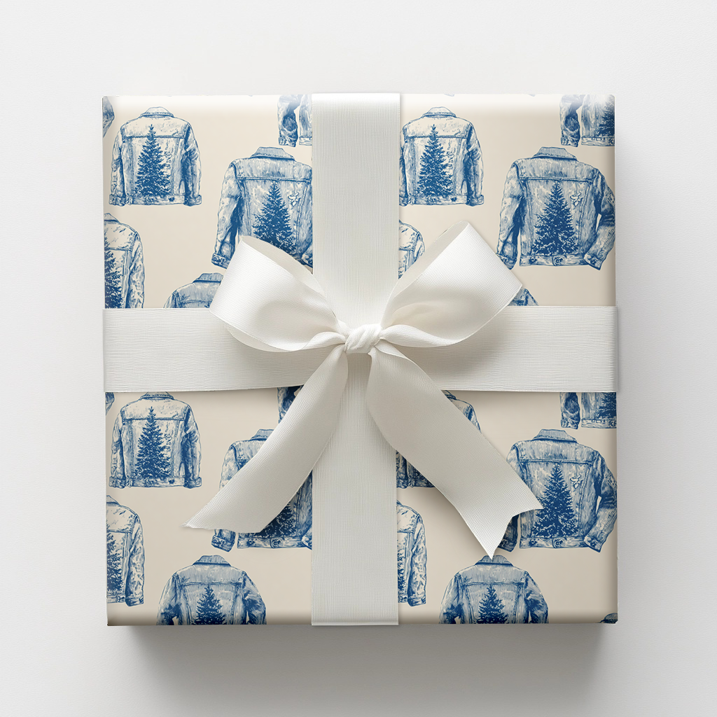 Denim Delivery Wrapping Paper