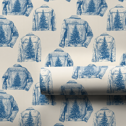 Denim Delivery Wrapping Paper