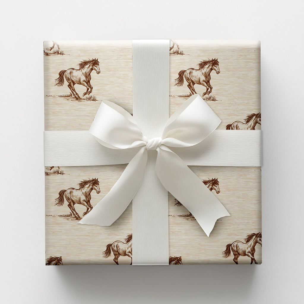 Horses in the Pines Wrapping Paper